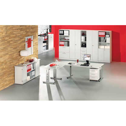 Artikelbild 5 für HAMMERBACHER Regalschrank Gradeo, V7300/5/5/RE lichtgrau 80,0 x 42,0 x 200,4 cm, Artikelnummer 234187