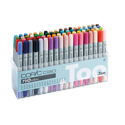 Artikelbild für COPIC® Ciao B Layoutmarker-Set farbsortiert 1,0 + 6,0 mm, 72 St., Artikelnummer 711224