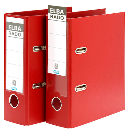 Artikelbild 3 für ELBA A5 Hochformat Ordner rot Kunststoff 7,5 cm DIN A5 hoch, Artikelnummer 116640