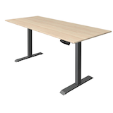 Artikelbild 1 für Kerkmann Move 1 elektrisch höhenverstellbarer Schreibtisch ahorn rechteckig, T-Fuß-Gestell grau 180,0 x 80,0 cm, Artikelnummer 488124