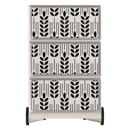 Artikelbild 3 für PAPERFLOW easyBox Black & White Rollcontainer weiß, schwarz 4 Auszüge 39,0 x 43,6 x 64,2 cm, Artikelnummer 215366