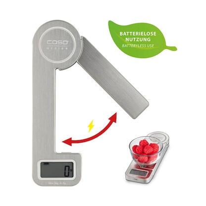 Artikelbild 4 für caso® Küchenwaage Kitchen Ecostyle silber für max. 5,0 kg, Artikelnummer 271839