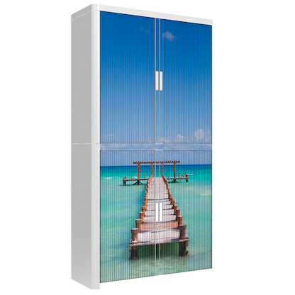 Artikelbild 2 für PAPERFLOW easyOffice Rollladenschrank Urlaub ohne Fachböden 110,0 x 41,5 x 204,0 cm, Artikelnummer 136883