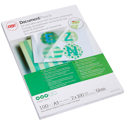 Artikelbild 12 für 100 GBC Laminierfolien glänzend für A3 100 micron, Artikelnummer 491924