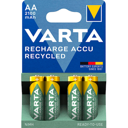 Artikelbild 2 für 4 VARTA Akkus RECHARGE ACCU Recycled Mignon AA 2.100 mAh, Artikelnummer 553592