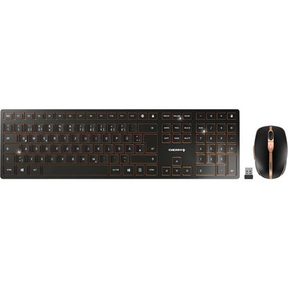 Artikelbild 4 für CHERRY DW 9100 SLIM Tastatur-Maus-Set kabellos schwarz, bronze, Artikelnummer 582843