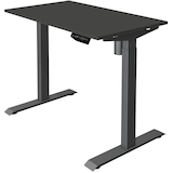 Artikelbild 1 für Kerkmann Move 1 elektrisch höhenverstellbarer Schreibtisch anthrazit rechteckig, T-Fuß-Gestell grau 100,0 x 60,0 cm, Artikelnummer 487953