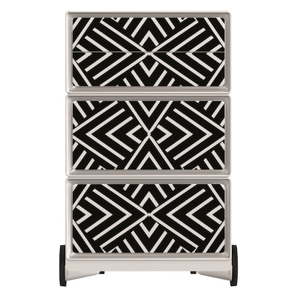 Artikelbild 3 für PAPERFLOW easyBox Black & White Rollcontainer weiß, schwarz 4 Auszüge 39,0 x 43,6 x 64,2 cm, Artikelnummer 215687