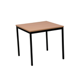 Artikelbild 1 für Gürkan Mehrzwecktisch buche quadratisch, Vierkantrohr schwarz, 80,0 x 80,0 x 75,0 cm, Artikelnummer 824639