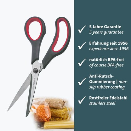 Artikelbild 5 für WESTMARK Papierschere schwarz-rot 21,0 cm, Artikelnummer 996379