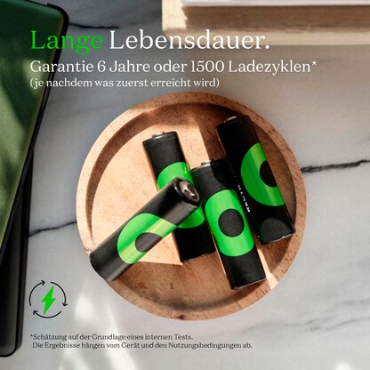 Artikelbild 4 für 4 GP Akkus ReCyko+ PRO Mignon AA 2.000 mAh, Artikelnummer 255319