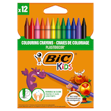 Artikelbild 1 für BIC Kids Plastidecor Wachsmalstifte farbsortiert, 12 St., Artikelnummer 918944