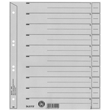 Artikelbild 1 für LEITZ Trennblätter 1650 DIN A4 1-0 grau, 200 g/qm, 100 St., Artikelnummer 781039