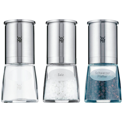 Artikelbild 14 für WMF Salz- und Pfeffermühlen-Set De Luxe transparent/silber 3-tlg., Artikelnummer 823094