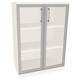 Artikelbild 1 für fm Aktenschrank Oldenburg, 4260672331918 weiß, Acrylglas klar 2 Fachböden 80,0 x 44,2 x 113,3 cm, Artikelnummer 372702