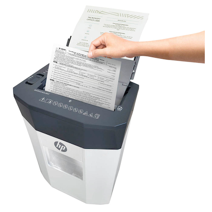 Artikelbild 3 für AKTION: HP OneShred Auto 80CC Aktenvernichter mit Partikelschnitt P-4, 4,3 x 12 mm, bis 80 Blatt, weiß, Artikelnummer 311938