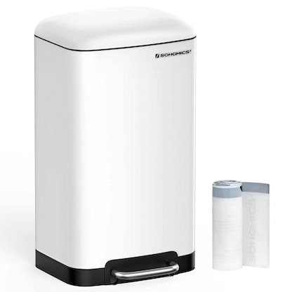 Artikelbild 1 für SONGMICS Mülleimer 30,0 l weiß, Artikelnummer 291532