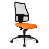 Artikelbild 1 für Topstar Bürostuhl Syncro Net, SN100 T34 Stoff orange, Gestell schwarz, Artikelnummer 612426