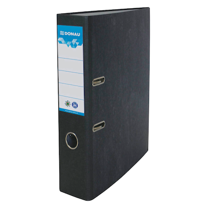 Artikelbild für DONAU ÖKO Ordner schwarz marmoriert Karton 7,5 cm DIN A4, Artikelnummer 184598