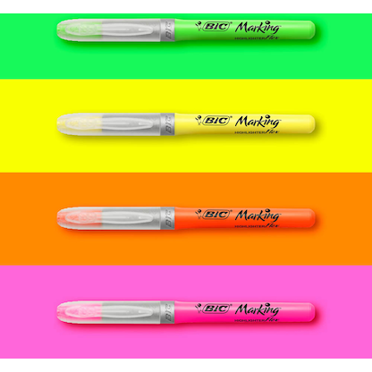 Artikelbild 3 für BIC Highlighter Flex Textmarker farbsortiert, 4 St., Artikelnummer 147577