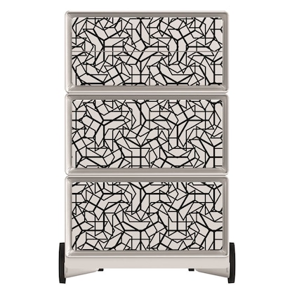 Artikelbild 3 für PAPERFLOW easyBox Black & White Rollcontainer weiß, schwarz 4 Auszüge 39,0 x 43,6 x 64,2 cm, Artikelnummer 214829