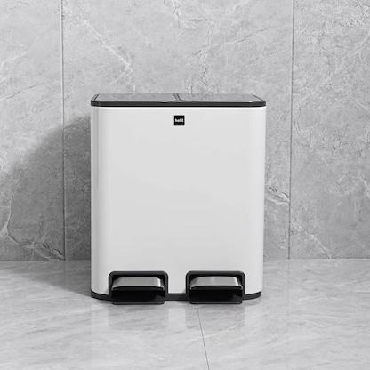 Artikelbild 6 für helit the classy Mülltrenner 2x 12 l weiß, Artikelnummer 223499