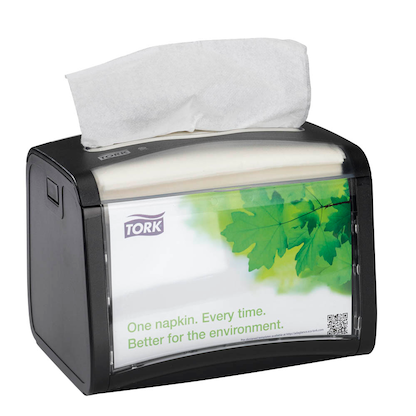 Artikelbild für TORK Serviettenspender Xpressnap® N4 272611 schwarz Kunststoff, Artikelnummer 913087