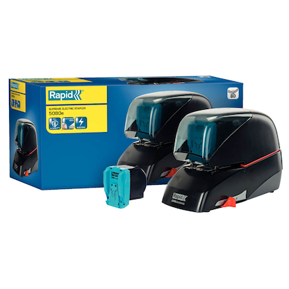 Artikelbild 2 für Rapid Elektrohefter 5080E blau, Artikelnummer 647214