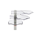 Artikelbild 1 für novus Briefablage-Schwenkflügler CopySwinger lichtgrau, 3 Fächer, Artikelnummer 589200