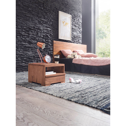 Artikelbild 3 für WOHNLING Nachttisch Massivholz akazie 40,0 x 40,0 x 30,0 cm, Artikelnummer 905022