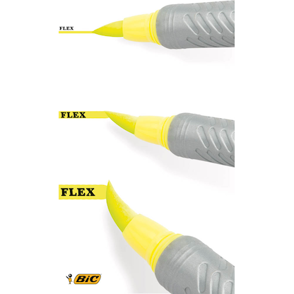 Artikelbild 4 für BIC Highlighter Flex Textmarker farbsortiert, 4 St., Artikelnummer 147577