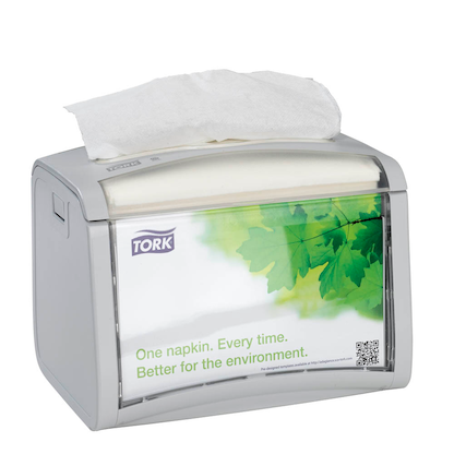 Artikelbild für TORK Serviettenspender Xpressnap® N4 272613 hellgrau Kunststoff, Artikelnummer 913095