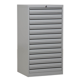 Artikelbild 1 für Gürkan Schubladenschrank lichtgrau 13 Schubladen 53,0 x 43,0 x 98,0 cm, Artikelnummer 564789