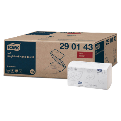 Artikelbild 11 für TORK Papierhandtücher 290143 H3 Advanced Zick-Zack-Falzung 2-lagig 3.750 Tücher, Artikelnummer 492241