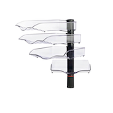 Artikelbild 1 für novus Briefablage-Schwenkflügler CopySwinger anthrazit, 4 Fächer, Artikelnummer 589176