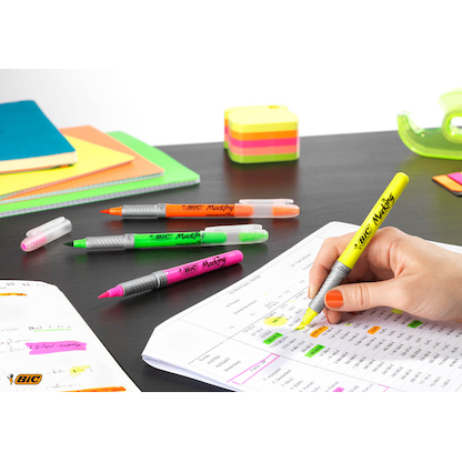 Artikelbild 5 für BIC Highlighter Flex Textmarker farbsortiert, 4 St., Artikelnummer 147577