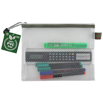 Artikelbild 3 für FolderSys Reißverschlussbeutel transparent/taupe 0,15 mm, 1 St., Artikelnummer 101893