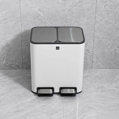 Artikelbild 7 für helit the classy Mülltrenner 2x 12 l weiß, Artikelnummer 223499