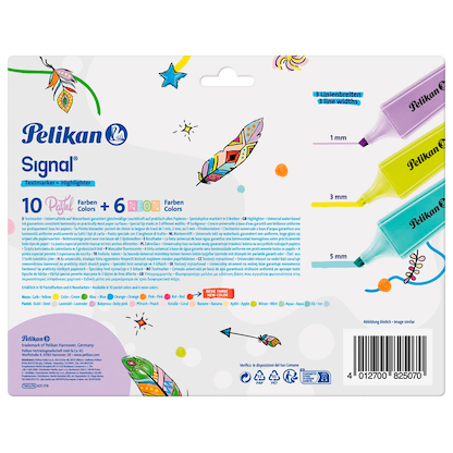 Artikelbild 3 für Pelikan Signal Textmarker farbsortiert, 16 St., Artikelnummer 574219
