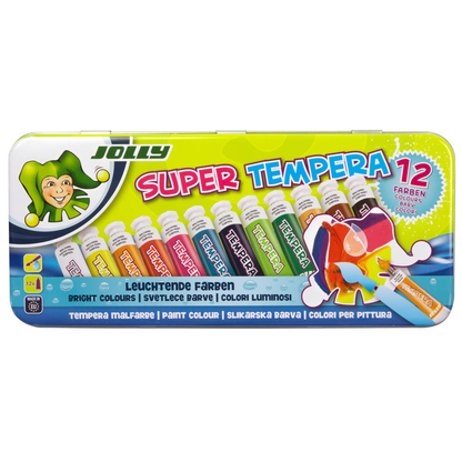 Artikelbild 2 für JOLLY Super Temperafarben farbsortiert 12 Farben, Artikelnummer 883506