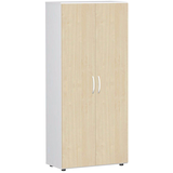 Artikelbild 1 für geramöbel Aktenschrank Flex, S-385100-AW weiß, ahorn 4 Fachböden 80,0 x 42,0 x 180,8 cm, Artikelnummer 876685