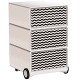 Artikelbild 1 für PAPERFLOW easyBox Black & White Rollcontainer weiß, schwarz 4 Auszüge 39,0 x 43,6 x 64,2 cm, Artikelnummer 215679