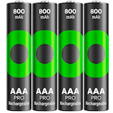 Artikelbild 1 für 4 GP Akkus ReCyko+ PRO Micro AAA 800 mAh, Artikelnummer 255402