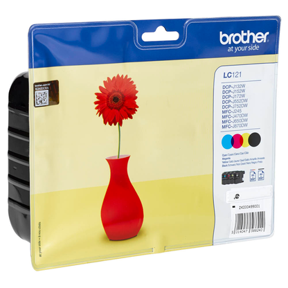 Artikelbild 2 für brother LC-121BK/C/M/Y schwarz, cyan, magenta, gelb Druckerpatronen, 4er-Set, Artikelnummer 771618