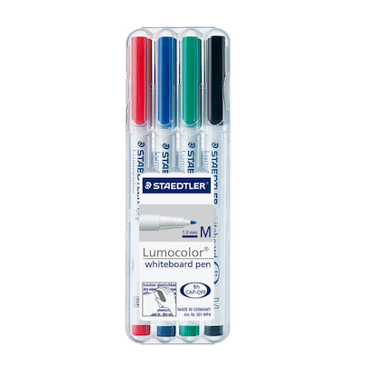 Artikelbild 22 für STAEDTLER pen Whiteboard-Marker farbsortiert 1,0 mm, 4 St., Artikelnummer 136259