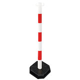 Artikelbild 1 für Absperrpfosten weiß/rot, Artikelnummer 261507