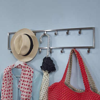 Artikelbild 5 für WOHNLING Wandgarderobe WL6.445 silber Metall 15 Haken 80,0 x 20,0 cm, Artikelnummer 908850