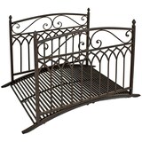 Artikelbild 1 für Garden Pleasure Teichbrücke YASUR Metall dunkelbraun gebogen 136,0 x 91,0 cm, Artikelnummer 285037