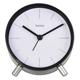 Artikelbild 1 für hama Funkwecker Flores weiß schwarz Kunststoff 12,0 cm, Ø 11,0 cm, Artikelnummer 501159