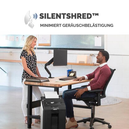 Artikelbild 16 für AKTION: Fellowes AutoMax 100M Aktenvernichter mit Partikelschnitt P-4, 4 x 10 mm, bis 100 Blatt, schwarz, Artikelnummer 742843